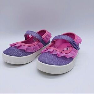 BOBS SKECHERS - GIRLS SZ 5 SPARKLY PINK & PURPLE